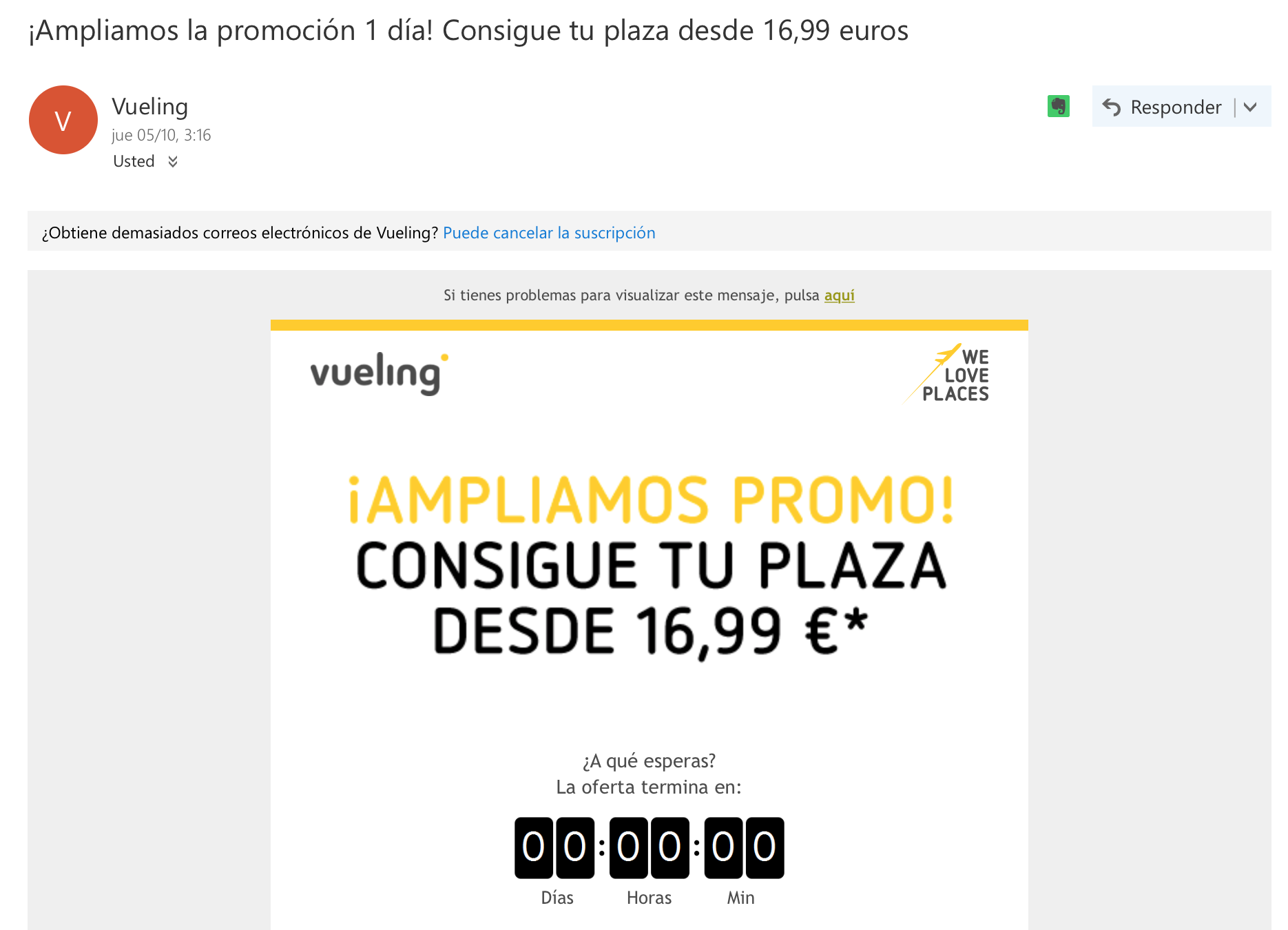 excelentes primeros correos electronicos de citas en linea