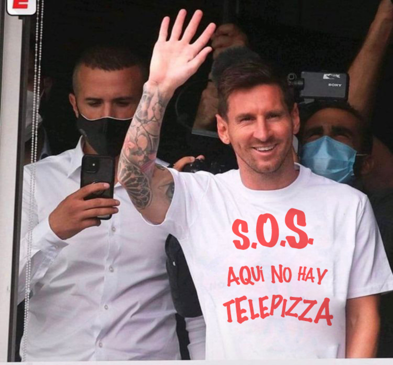 Messi tweet telepizza