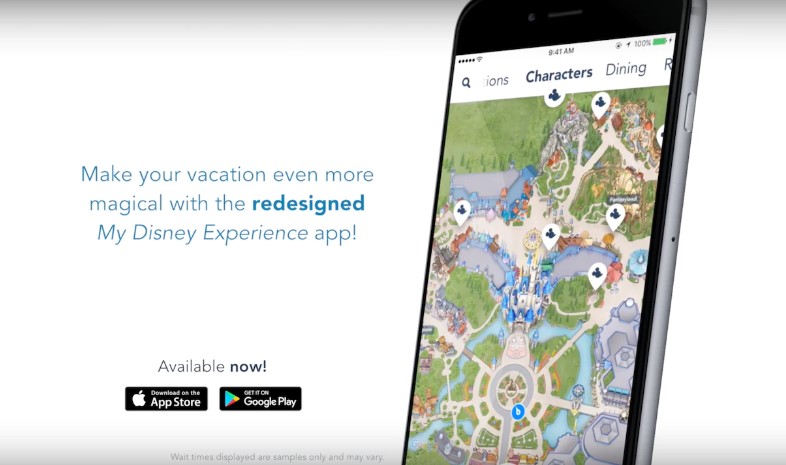 Disney parks app