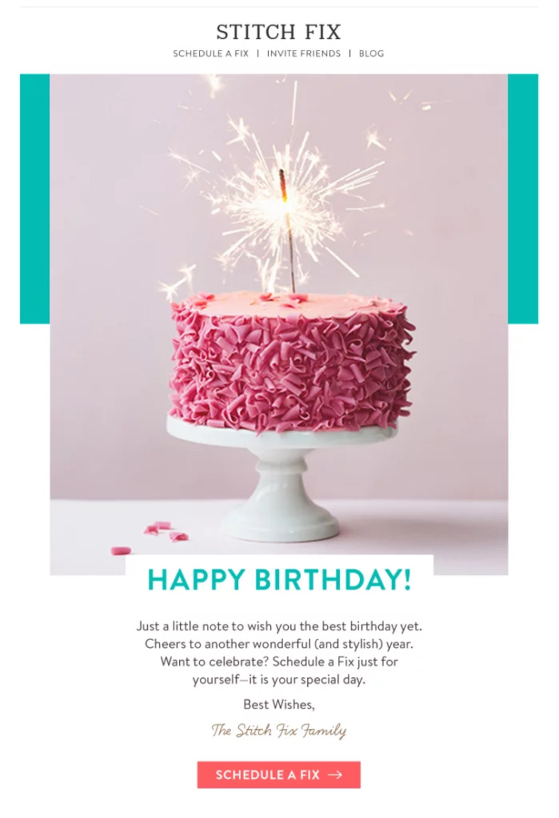 Emails para felicitar cumpleaños