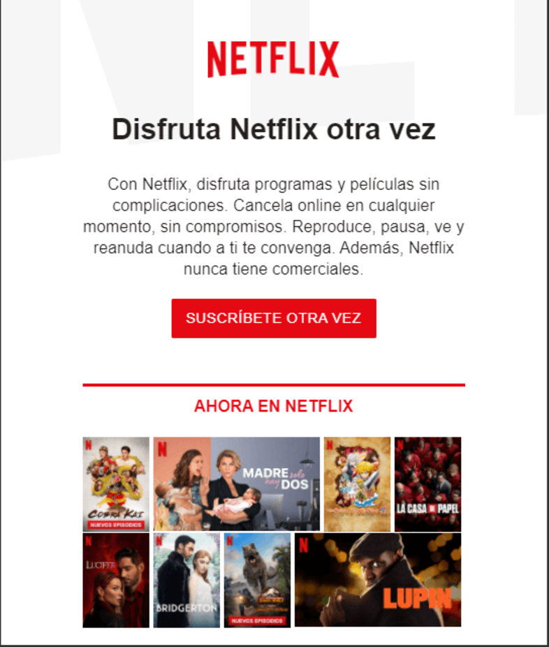 netflix email marketing