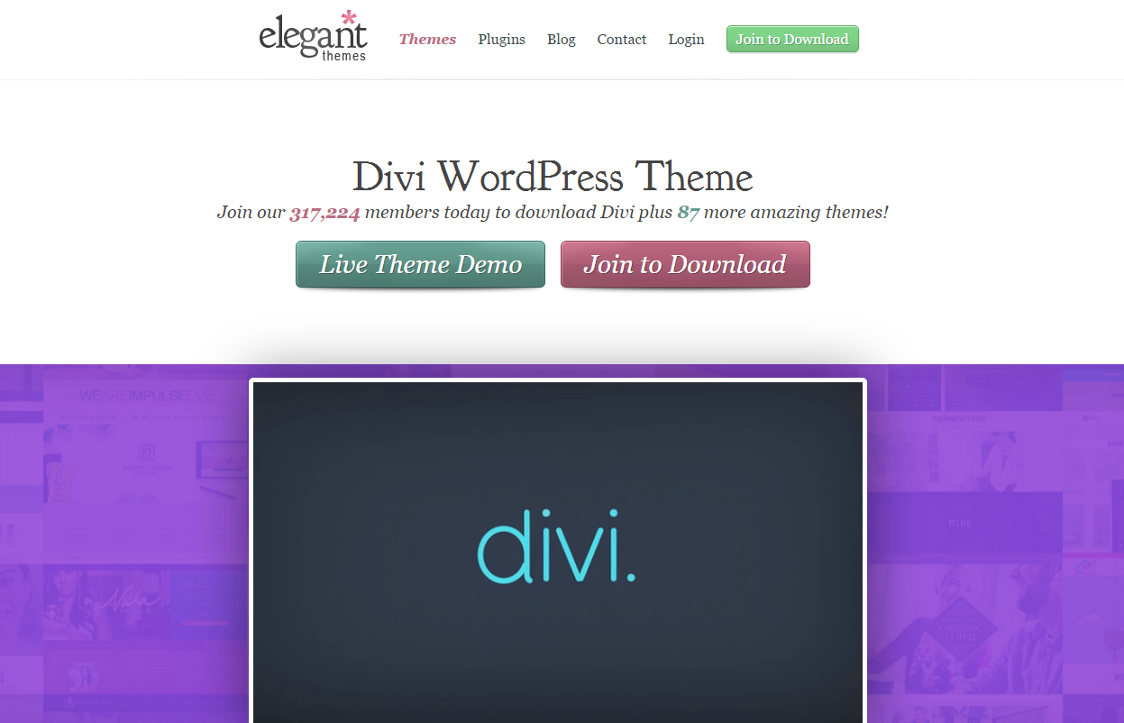 mejores plantillas de WordPress: Divi