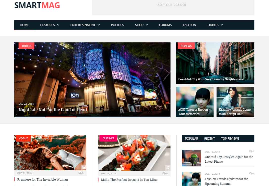 migliori modelli wordpress: Smartmag