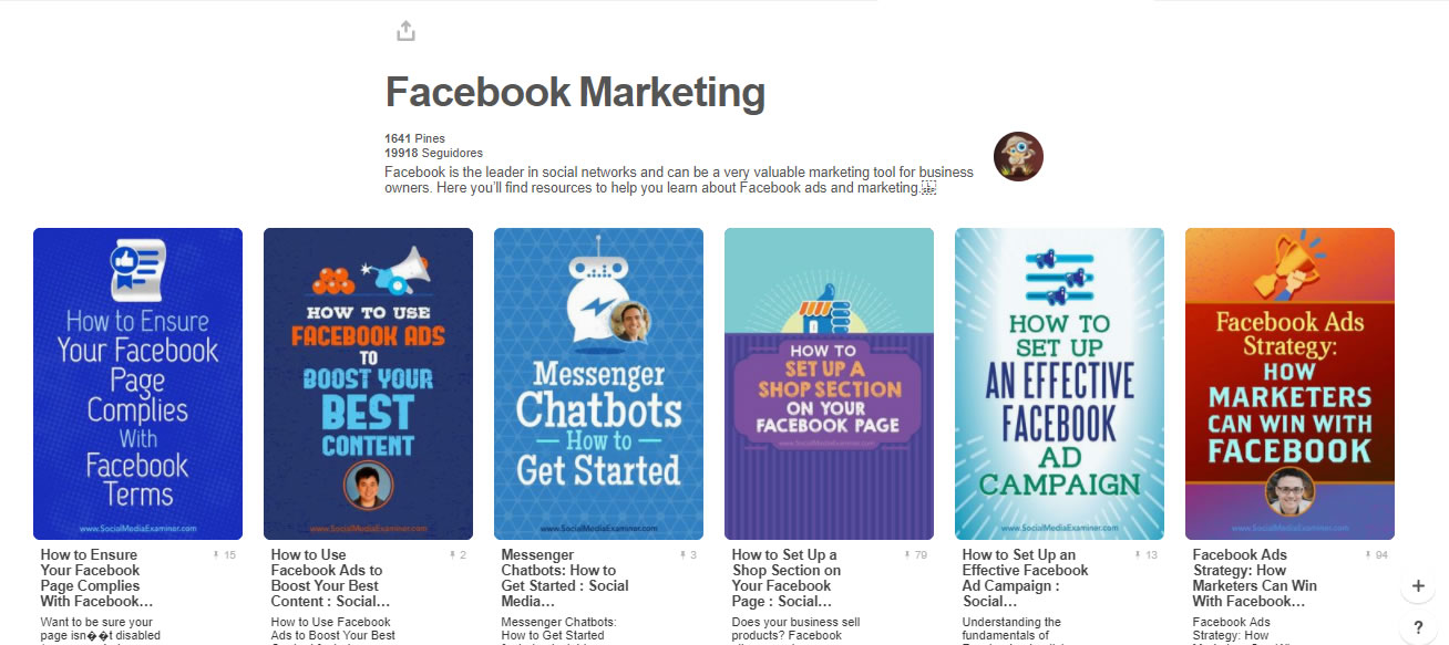 tableros de marketing digital: Facebook Marketing