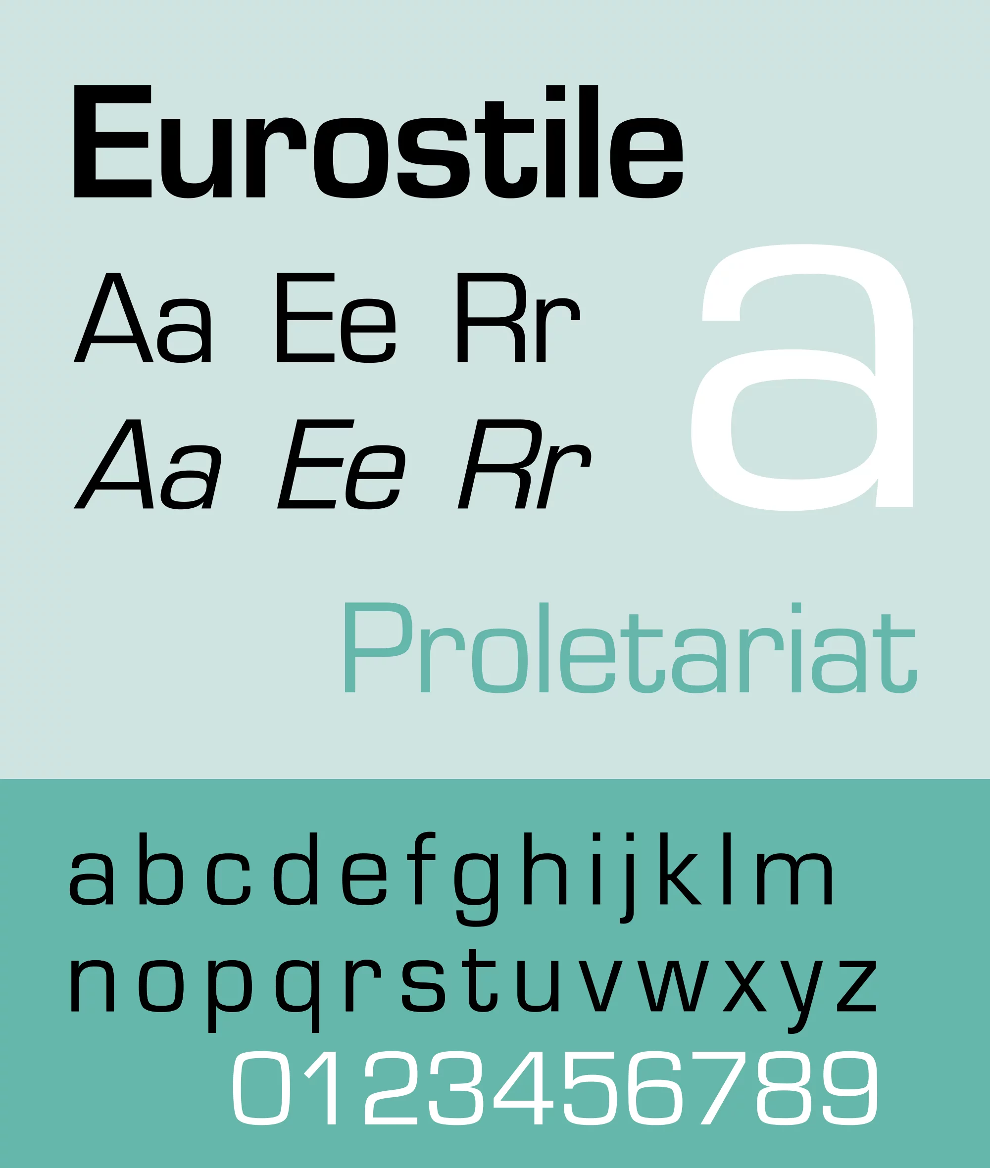 25 most used typefaces in advertising: Eurostile