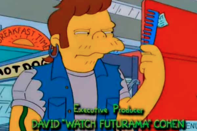 marketing con mensaje subliminal: Los Simpson y Futurama