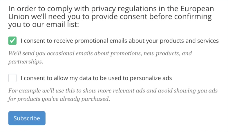 Evaluar las listas de correos: actualizaciones de la GDPR email marketing 