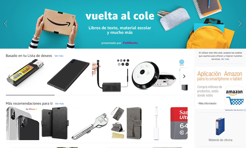 amazon ejemplo