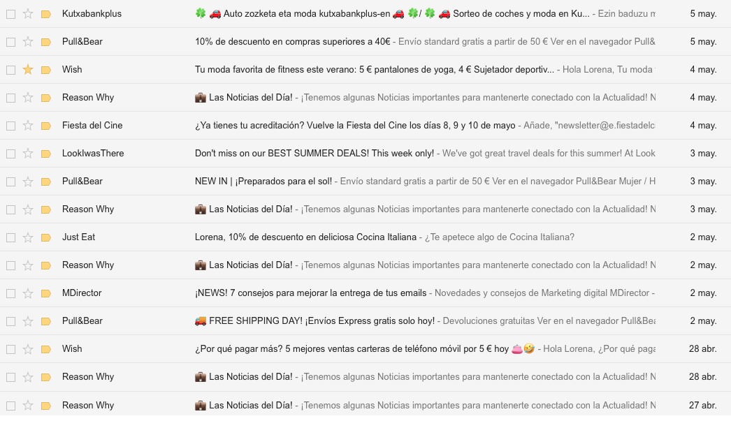 vender más en una ecommerce con email marketing asunto