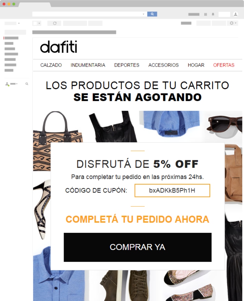 Estrategias para asuntos atractivos en emails de carrito abandonado: crear sentido de urgencia