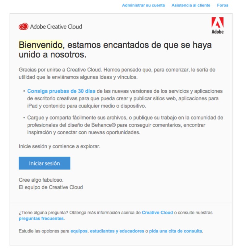 cross-selling a través del email