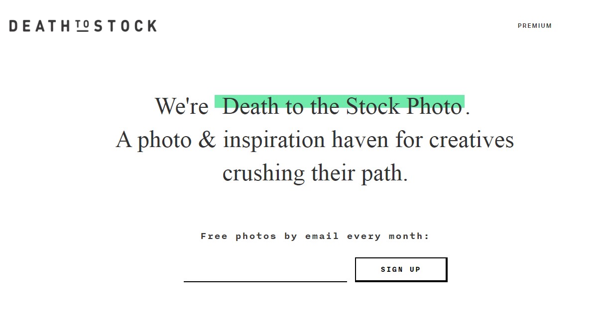 bancos de imágenes para marketing digital : Death to the stock