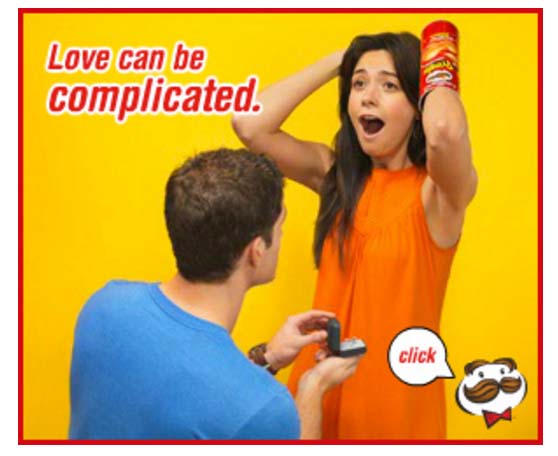 esempi di banners creativi: Pringles