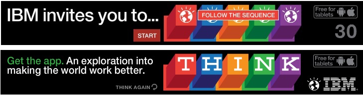 esempi di banners creativi: IBM