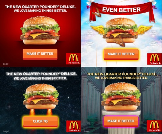  Examples of creative banners: McDonalds