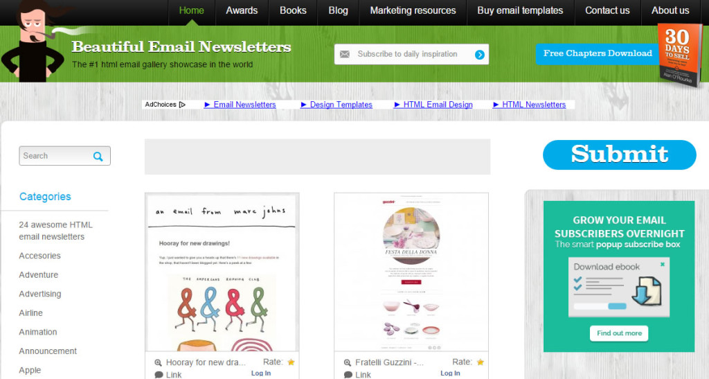 beautiful email newsletters