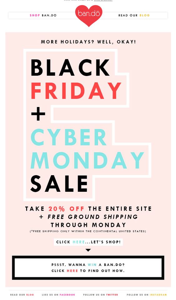 Black Friday newsletters de temporada