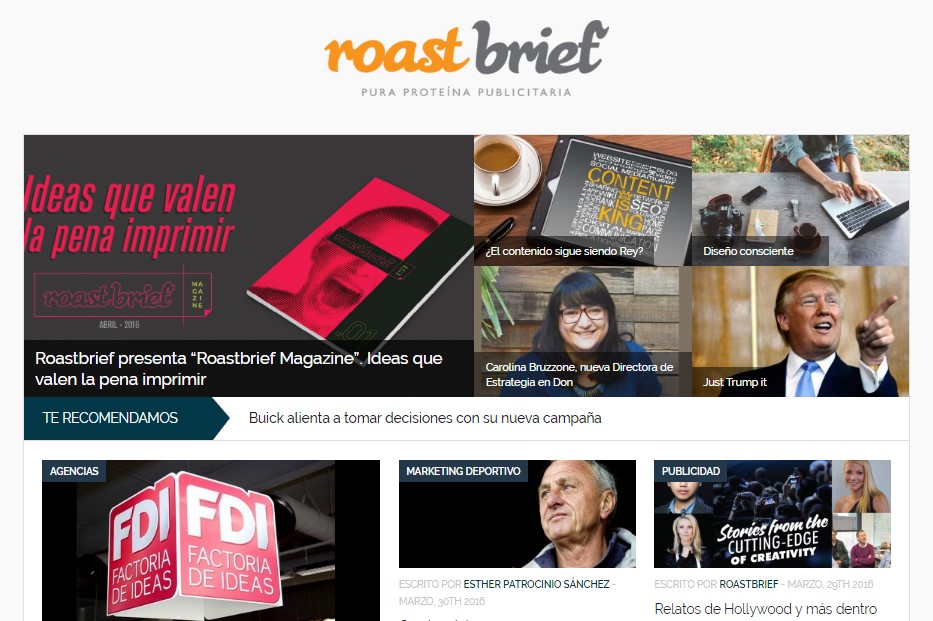 blogs de marketing digital : Roast brief