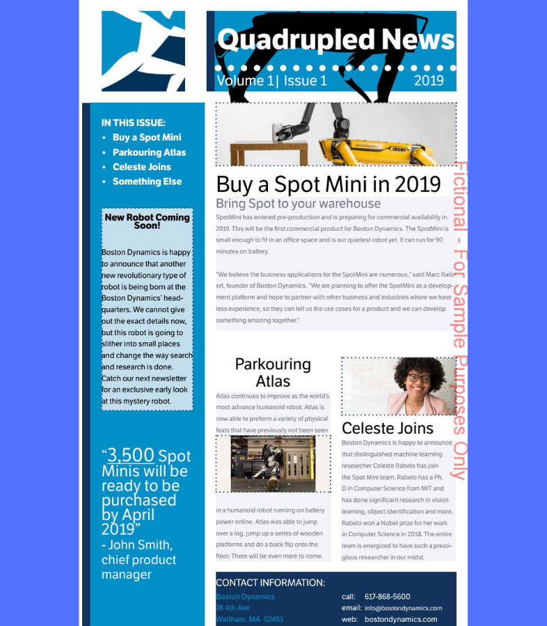 Condividi newsletter per dipendenti