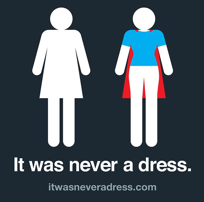 campañas digitales visuales: It was never a dress