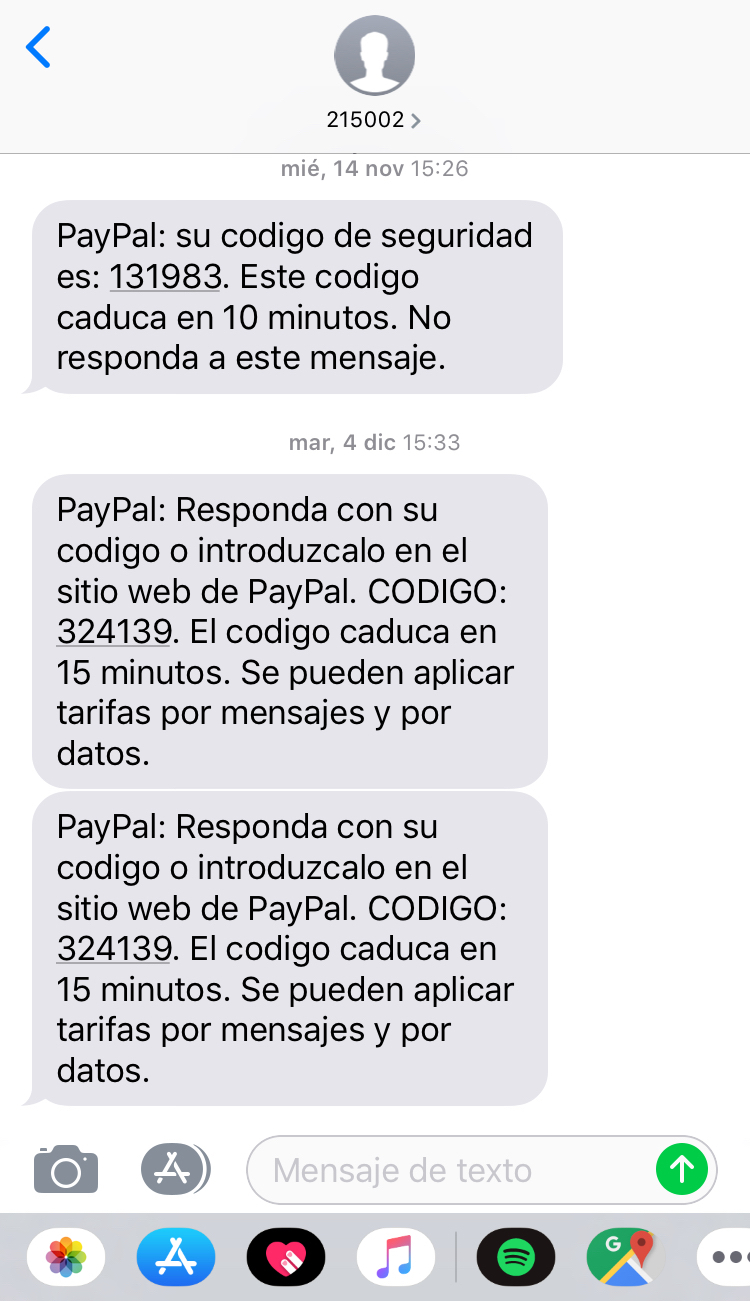 verificación de usuarios a través de SMS