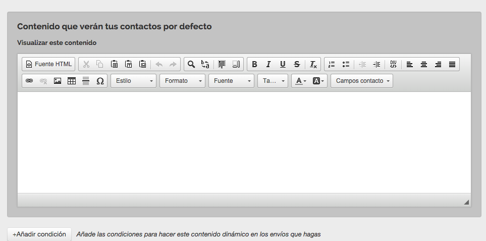 crear emails con contenido dinámico