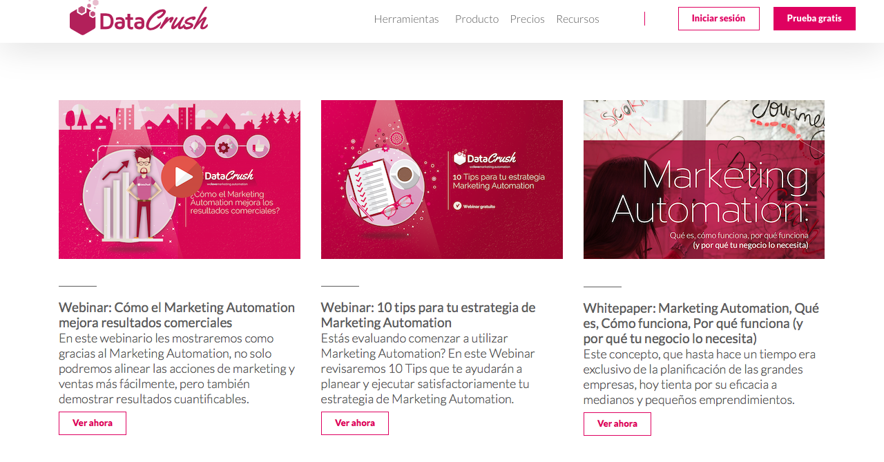 blogs de Marketing Automation en Argentina data crush