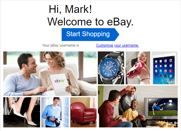 ebay welcome email
