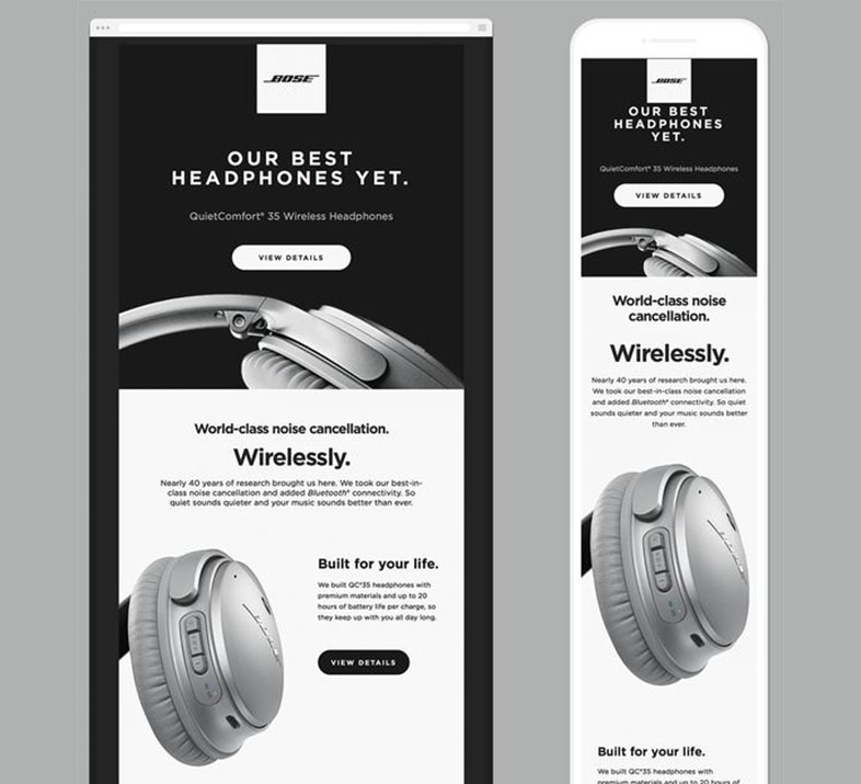 formas de personalizar emails: DIseño responsive de los emails