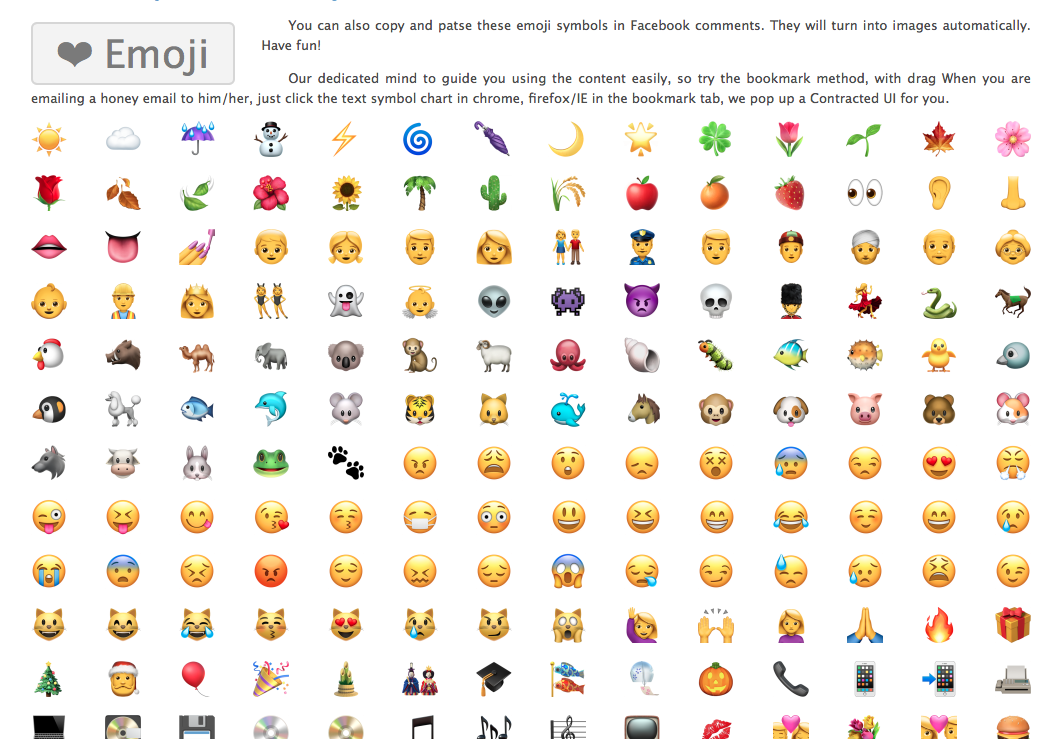 Come inserire emoticons o simboli nei subject delle tue email