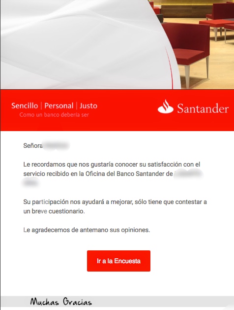 feedback email marketing para el sector bancario