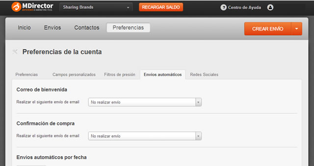 envíos automáticos de email con MDirector