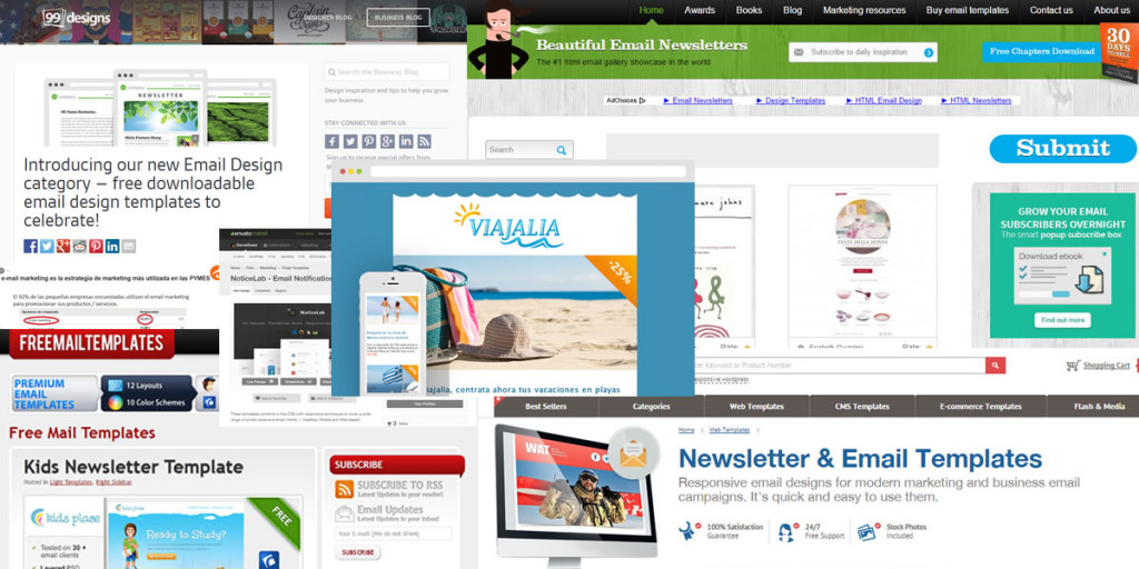 8 espacios donde encontrar las mejores plantillas para emailings