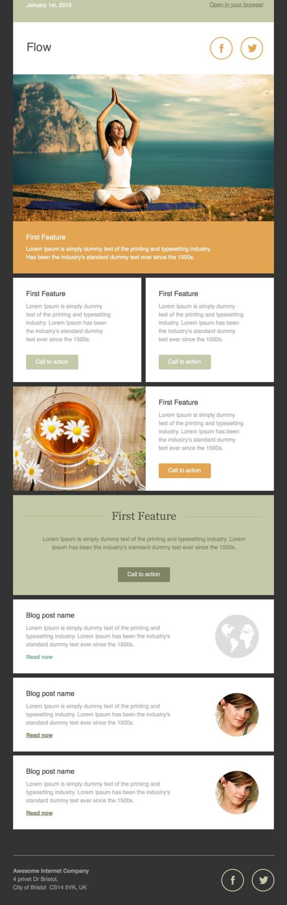 plantillas de newsletters gratuitas