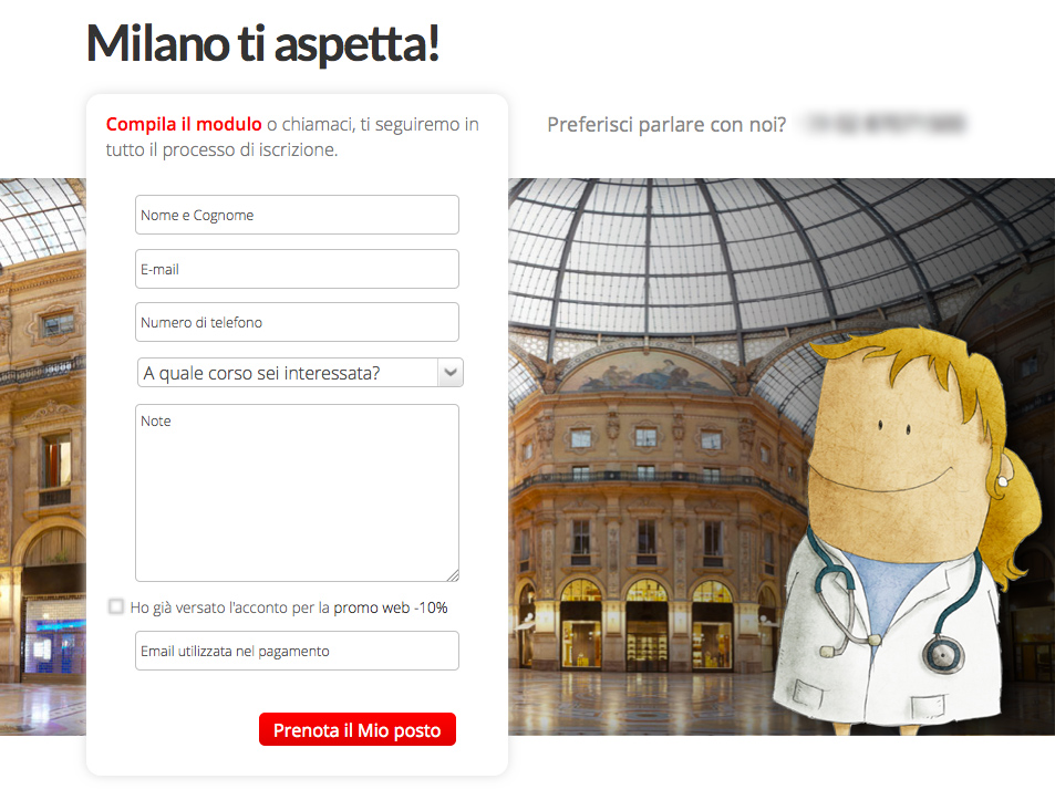 Come inserire un form di sottoscrizione: Includi messaggi differenti