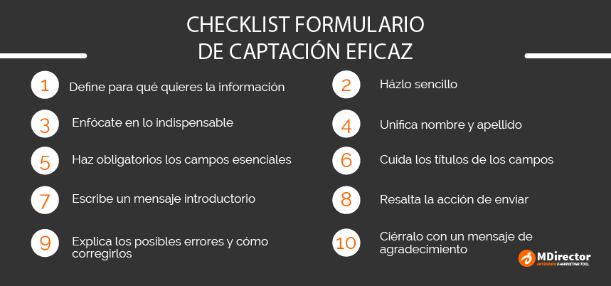 consejos para crear un formulario de suscripción