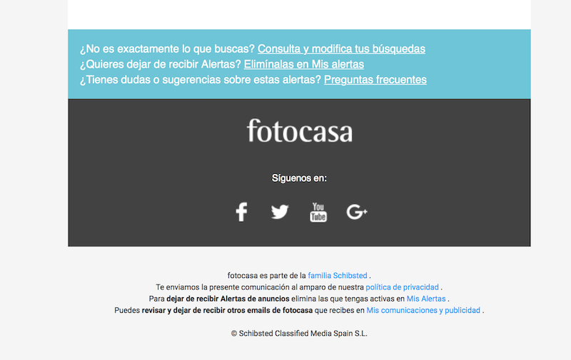 fotocasa ejemplo pie email