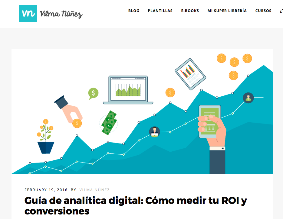 guías de marketing digital: Vilma Núñez y analítica