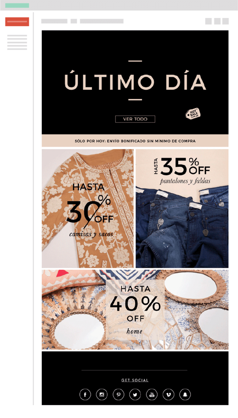 email marketing para el Hot Sale