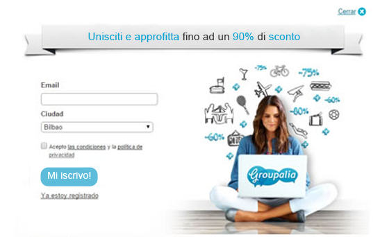 formulario Groupalia