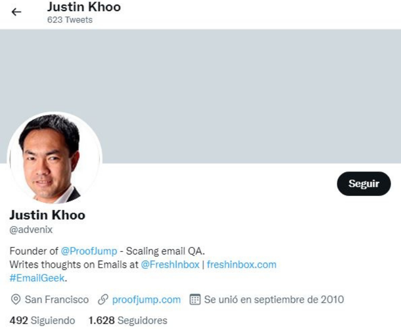 Influencers de email marketing: Justin Khoo