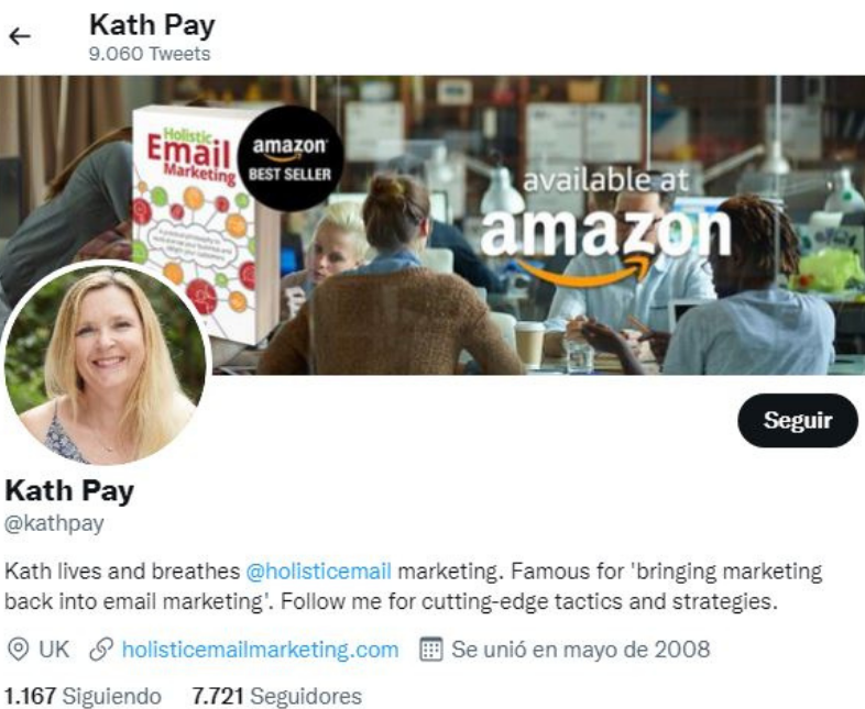 Influencers de email marketing: Kath Pay