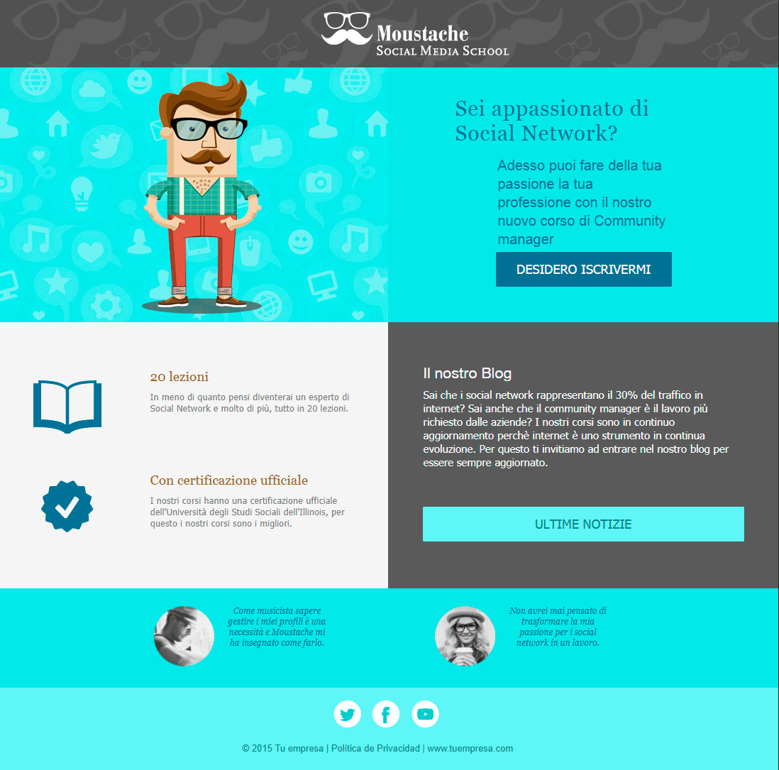 template gratuiti per landing pages