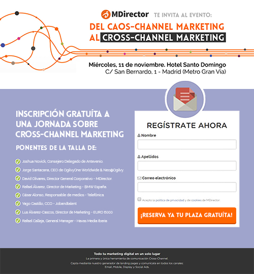 estrategia Cross-Channel para un evento: landing pages