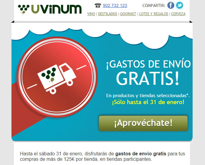 landing pages efectivas: Uvinum