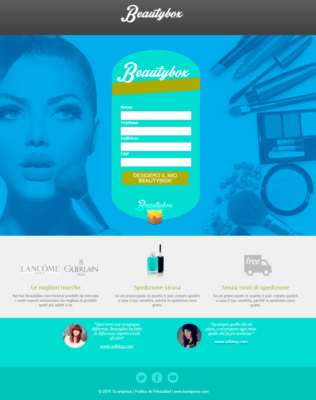 template gratuiti per landing pages