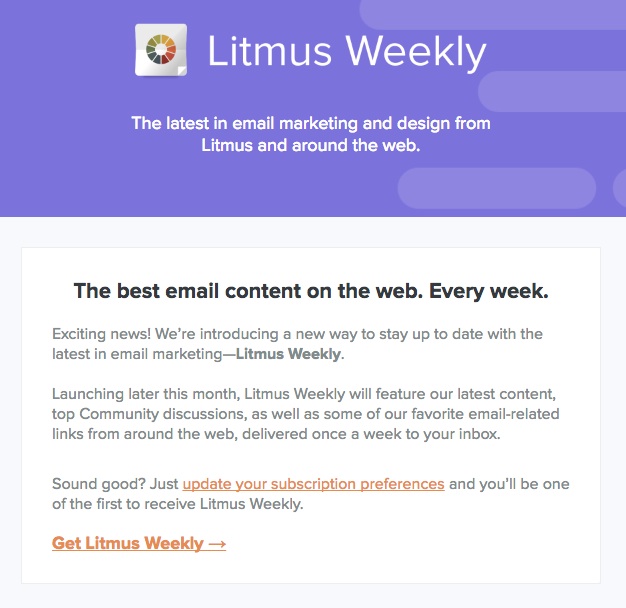 Emailing per promuovere un lancio