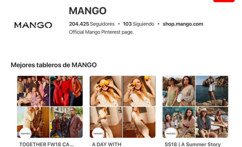 Empresas de España que lo están haciendo bien en Inbound Marketing: Mango