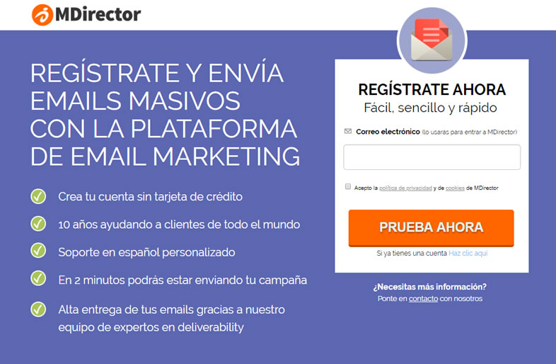 plataforma de emailing profesional MDirector