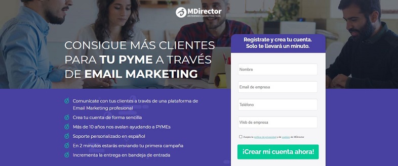 MDirector: herramientas de email para pymes